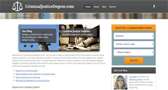 Desktop Screenshot of criminaljusticedegree.com