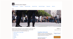 Desktop Screenshot of criminaljusticedegree.org