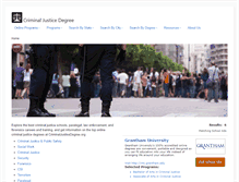 Tablet Screenshot of criminaljusticedegree.org