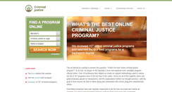 Desktop Screenshot of criminaljusticedegree.net