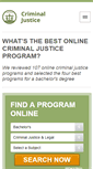 Mobile Screenshot of criminaljusticedegree.net