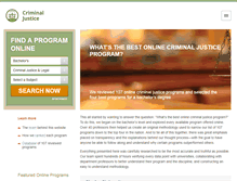 Tablet Screenshot of criminaljusticedegree.net